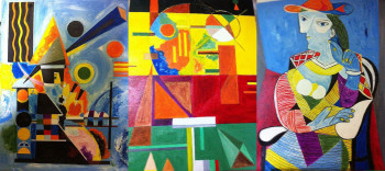 Obra contemporánea nombrada « Peinture 2732 », Hecho por PESARO94