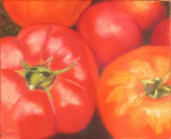 Obra contemporánea nombrada « Tomates », Hecho por ARNOLD