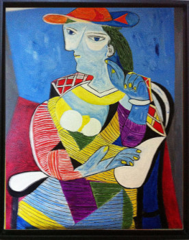 Obra contemporánea nombrada « femme assise », Hecho por PESARO94