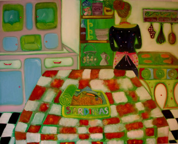 Obra contemporánea nombrada « Sardinas », Hecho por SERESPIRAL