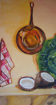 Obra contemporánea nombrada « Nature morte "détail" », Hecho por TOTO