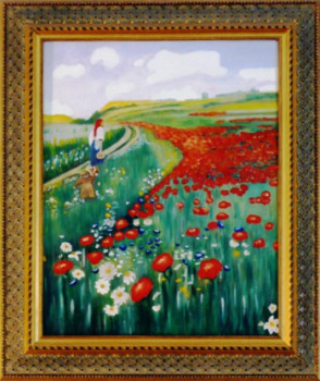 Obra contemporánea nombrada « 12 - COQUELICOT P1050789 », Hecho por ARTISTE M.EGVA