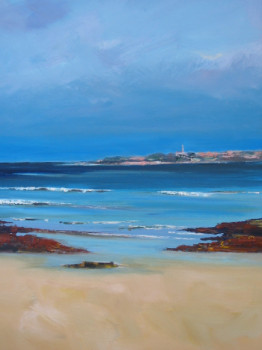 Obra contemporánea nombrada « le phare de l'île de batz », Hecho por ALAIN COJAN