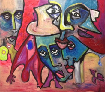 Obra contemporánea nombrada « HUMAIN CHAPEAUTE », Hecho por FGPSYK