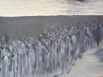 Obra contemporánea nombrada « Les migrants », Hecho por ANNE DELABY