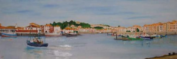 Obra contemporánea nombrada « port de St Jean de Luz », Hecho por QUEM