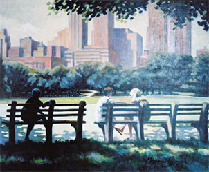 "Conversation à Central Park" En el sitio ARTactif