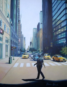 Obra contemporánea nombrada « "Taxis sur Park Avenue" », Hecho por MAXENCE GERARD