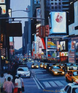 New York "Broadway de nuit" En el sitio ARTactif