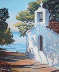 Grèce / Spetses "La chapelle" En el sitio ARTactif