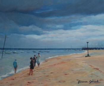 Obra contemporánea nombrada « Bassin d'Arcachon  N°4 », Hecho por MAXENCE GERARD