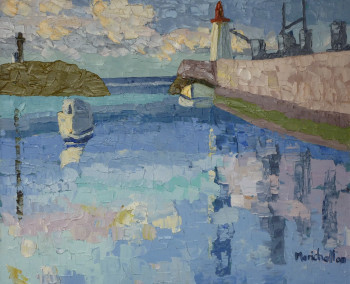 Obra contemporánea nombrada « Port aux phares », Hecho por MARICHALTON