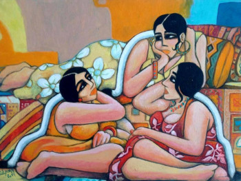 Obra contemporánea nombrada « Chahra , Mahra et Zohra », Hecho por BARA