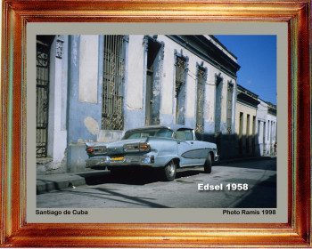 Obra contemporánea nombrada « Cuba  1998 Ford Edsel 1958 », Hecho por EMILE RAMIS