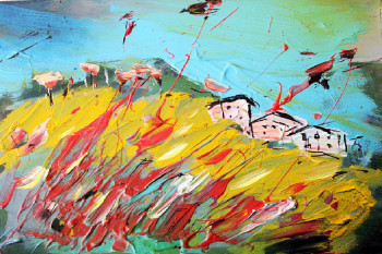 Obra contemporánea nombrada « Terre,mer et ciel », Hecho por CARLO AVENTURIERO
