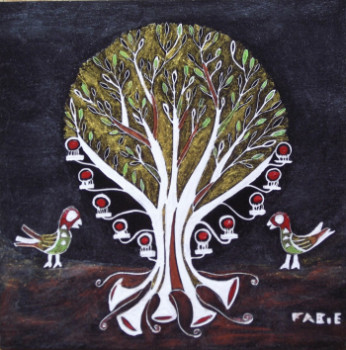 Obra contemporánea nombrada « Arbre de Vie 1 », Hecho por FABIE