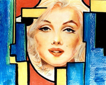 Obra contemporánea nombrada « MARYLIN ' MONDRIAN », Hecho por DAMIAN TIRADO