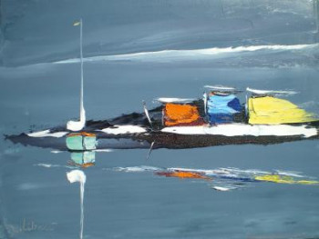 Obra contemporánea nombrada « Mer création », Hecho por FRANCIS JALIBERT