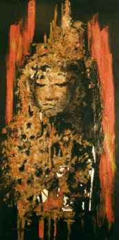 Obra contemporánea nombrada « Dieu Orangé », Hecho por FLORENCE COMAS