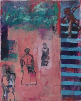Obra contemporánea nombrada « à petit pas », Hecho por MARYSE DAVETTE