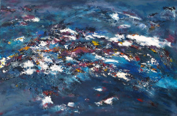 Obra contemporánea nombrada « Bleu14 », Hecho por MICA