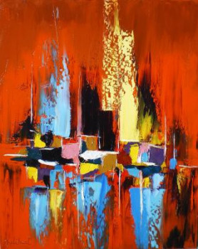 Obra contemporánea nombrada « Marabstract 43 », Hecho por FRANCIS JALIBERT