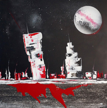 Obra contemporánea nombrada « La nuit étoilée », Hecho por TONYB