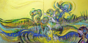 Obra contemporánea nombrada « Observer », Hecho por HERVé FAYOLLE
