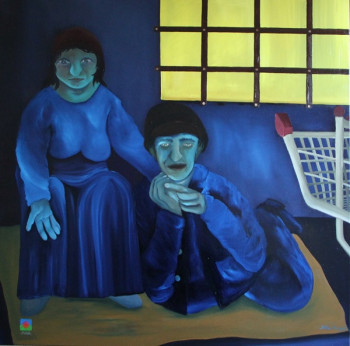 Obra contemporánea nombrada « Del Baxthlo tu (Dieu te bénisse) », Hecho por FéLIX MONGET