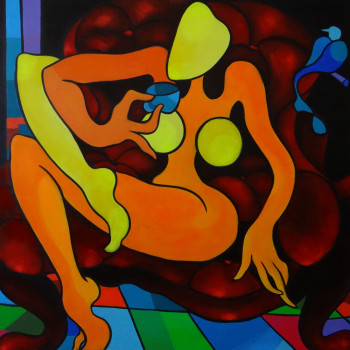 Obra contemporánea nombrada « Peinture acrylique 2899 », Hecho por RAFNAREK