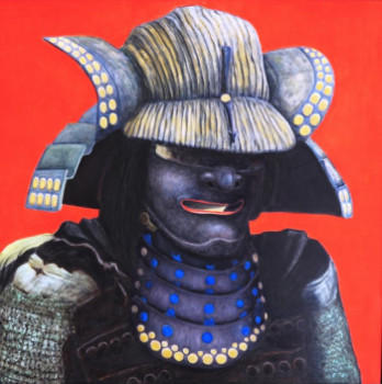 Obra contemporánea nombrada « SAMOURAÏ », Hecho por NICOLE DESDOUET