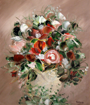 Obra contemporánea nombrada « LE BOUQUET D'AMBIANCE », Hecho por ANNICK PALLARD