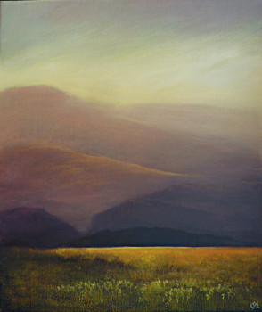 Obra contemporánea nombrada « Soir d'été », Hecho por YVES OGIER