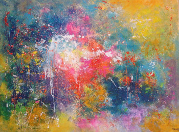 Obra contemporánea nombrada « NEBULEUSE 1 », Hecho por MIREILLE MAURY