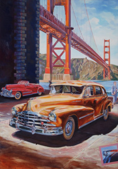 Obra contemporánea nombrada « Golden Gate 2013 », Hecho por JEAN FRANçOIS VAUTRIN