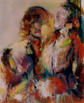 Obra contemporánea nombrada « Duo », Hecho por ISABELLE VERDENNE