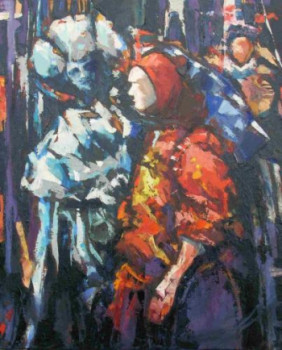 Obra contemporánea nombrada « Carnaval - 03 », Hecho por OLIVIER LECOURTOIS