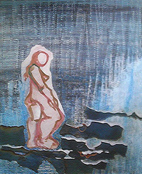 Obra contemporánea nombrada « Vénus sur vague », Hecho por ZIA