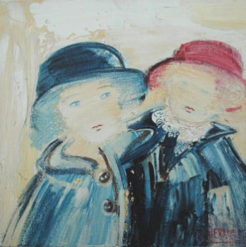 Obra contemporánea nombrada « Complicité », Hecho por MAGUY HERAUD.MARGAUX