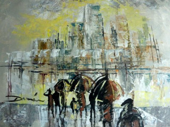 Obra contemporánea nombrada «  sous la pluie  », Hecho por DAMIAN TIRADO