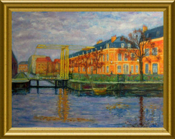 Obra contemporánea nombrada « Douai - L'anien pont levis Augustin  », Hecho por ARTOIS