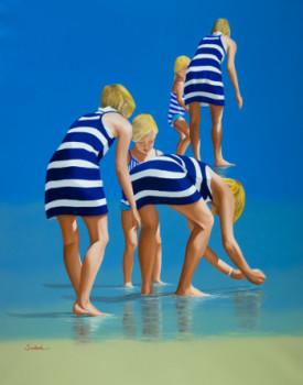 Obra contemporánea nombrada « Avec sa maman », Hecho por RICHARD