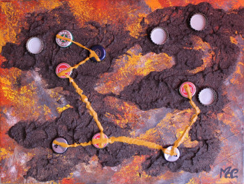 Obra contemporánea nombrada « voyager », Hecho por MARIA COUTINHO / MARIA C.