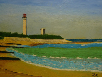 Obra contemporánea nombrada « Le Phare de Ré et la Tour des Baleines à Saint-Clément », Hecho por PICH