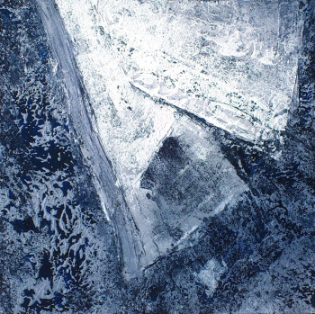 Obra contemporánea nombrada « Lac glacé / Icy Water #15010 », Hecho por KLARA