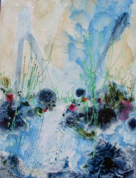Obra contemporánea nombrada « Lointain paysage », Hecho por ALBUR