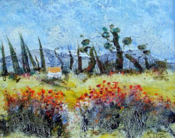 Obra contemporánea nombrada « Provence », Hecho por ALBUR