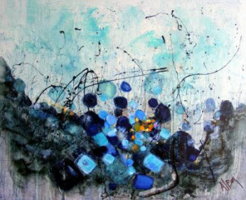 Obra contemporánea nombrada « Teintes minérales », Hecho por ALBUR