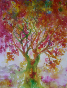 Obra contemporánea nombrada « Arbre 02 », Hecho por MARWANART