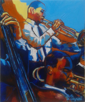 Obra contemporánea nombrada « Jazz-band », Hecho por PHILOU